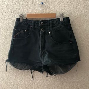 Black high waisted shorts